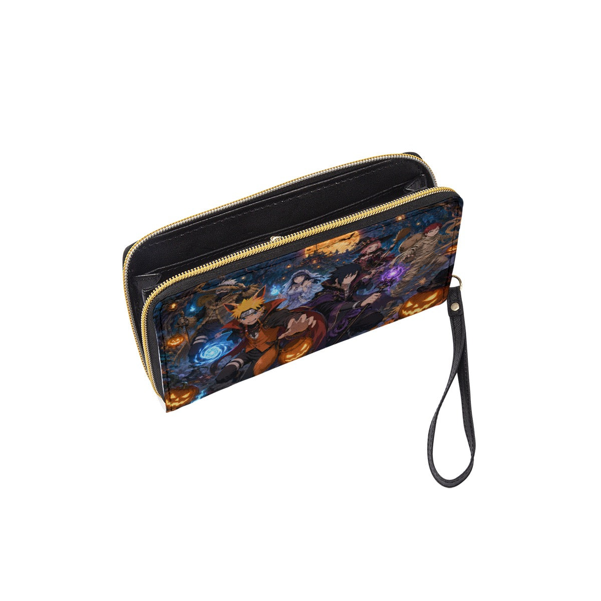 Long Wallet With Black Hand Strap