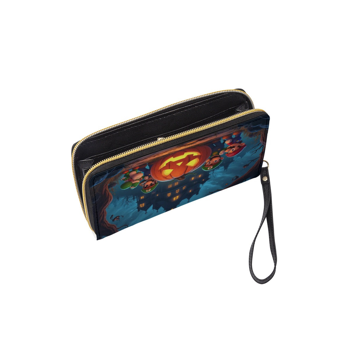Long Wallet With Black Hand Strap