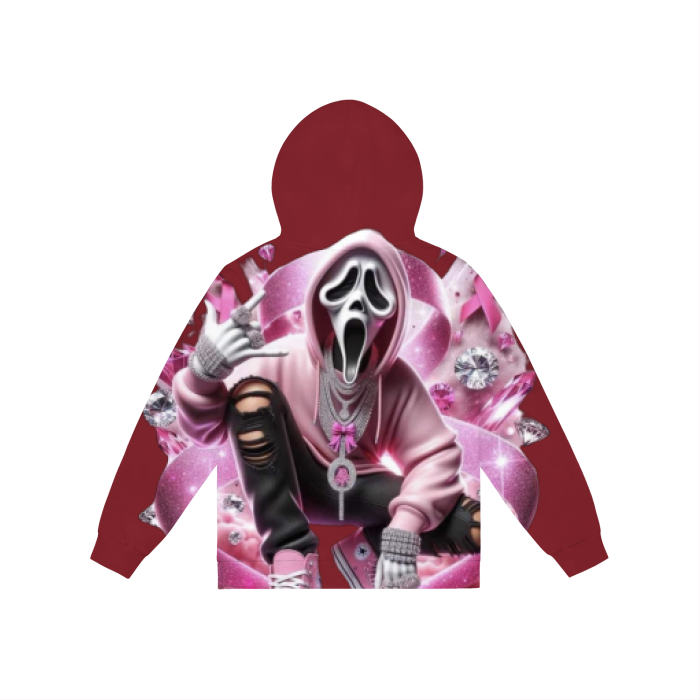 All-Over Print Women's No Pocket Zip Hoodie