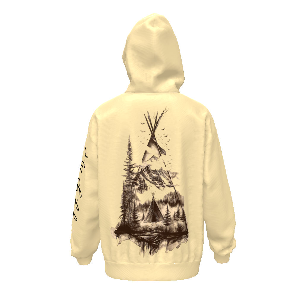 Streetwear All-Over Print Unisex Drop Shoulder Oversized Hoodie