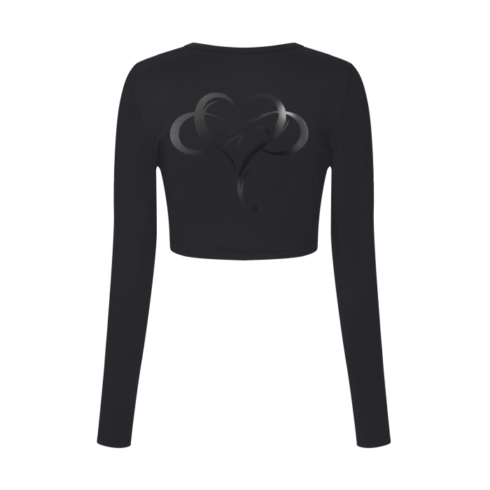 All-Over Print Women's Long Sleeve Crop Top