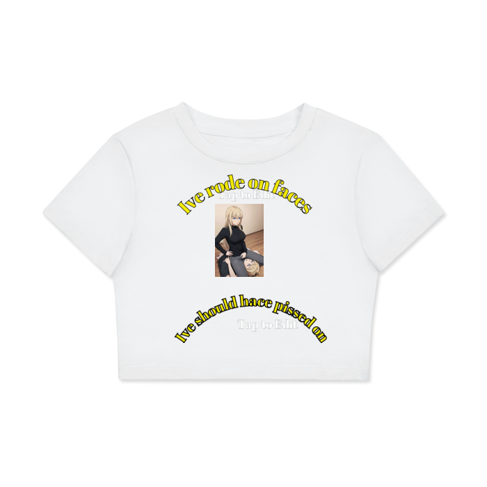 Women's Fitted Crop Tee | Bodycon T-Shirt