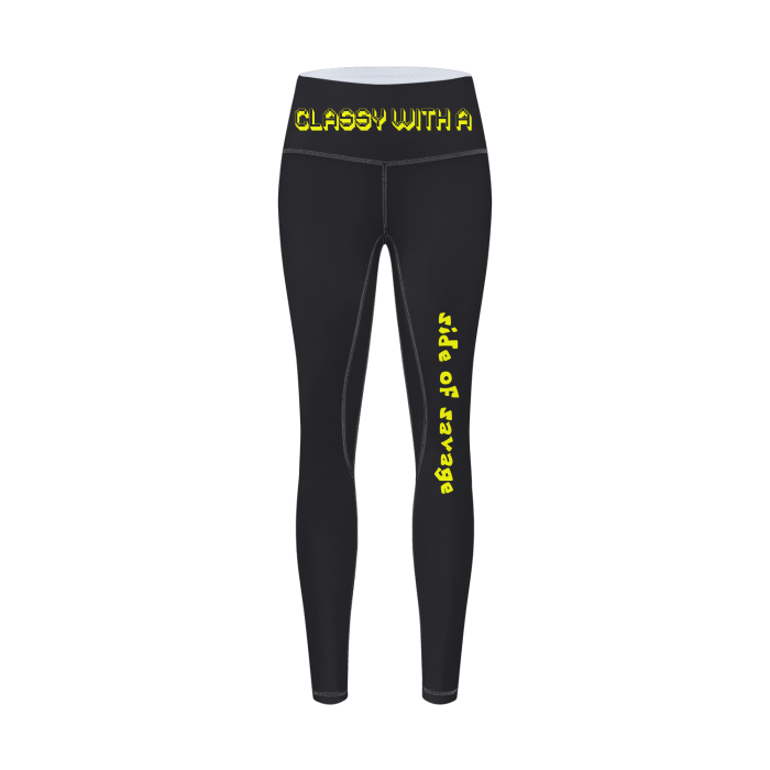 All-Over Print Women's Top Stitch Yoga Leggings