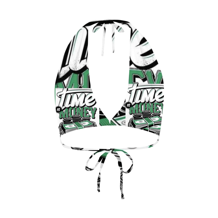 All-Over Print Women's Two-way Halter Crop Top