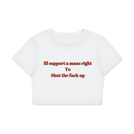 Women's Fitted Crop Tee | Bodycon T-Shirt