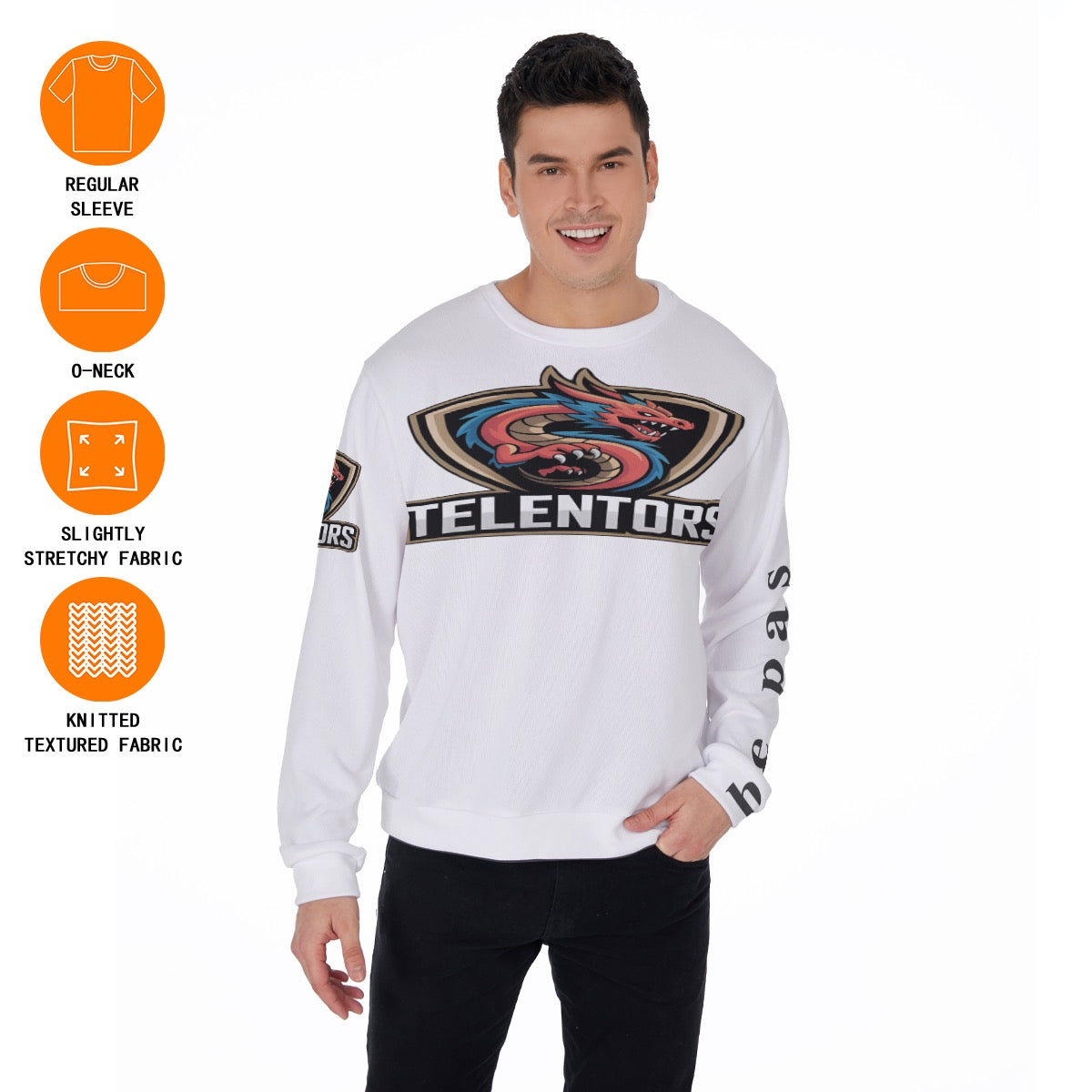 All-Over Print Men's Sweater