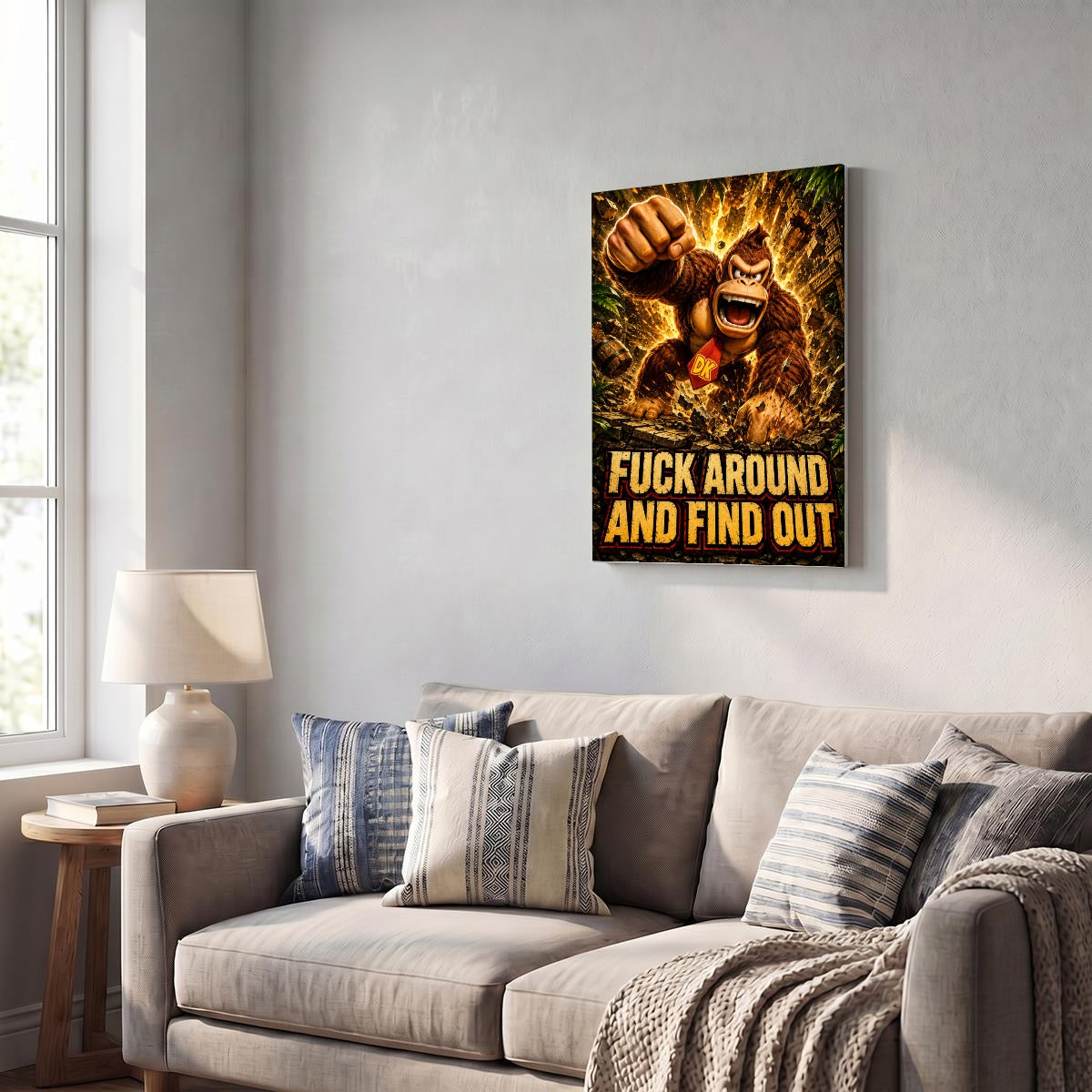 Vertical Framed Canvas Wall Art Printed in Canada