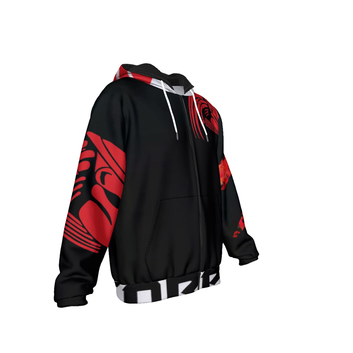 All-Over Print Men's Heavy Fleece Zip Up Hoodie