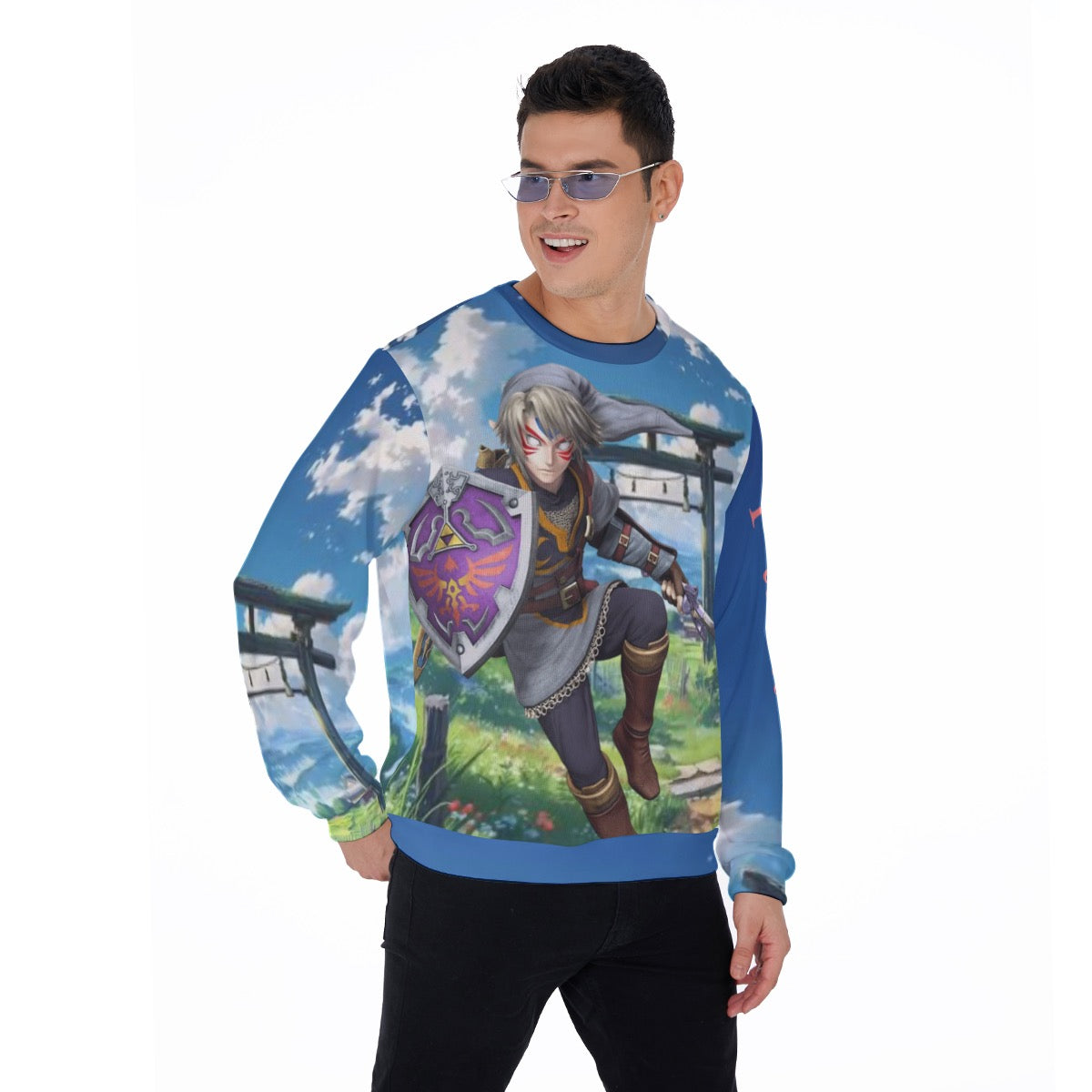 All-Over Print Men's Sweater