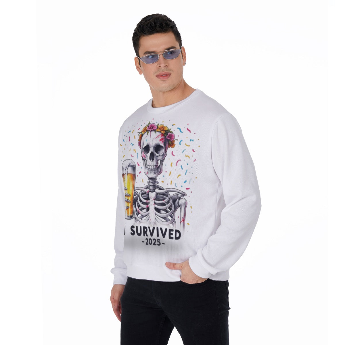 All-Over Print Men's Thicken Sweater