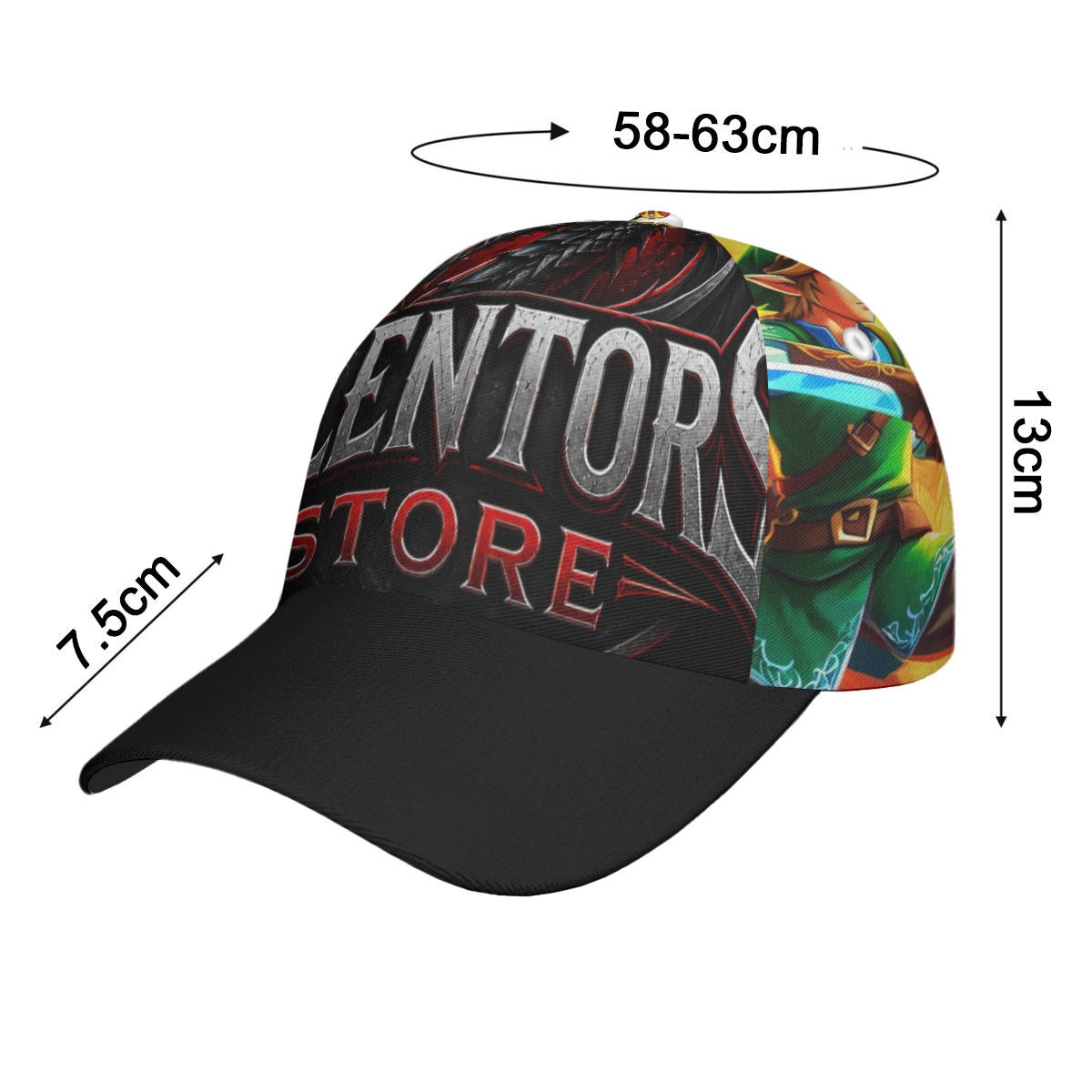 All-Over Print Peaked Cap