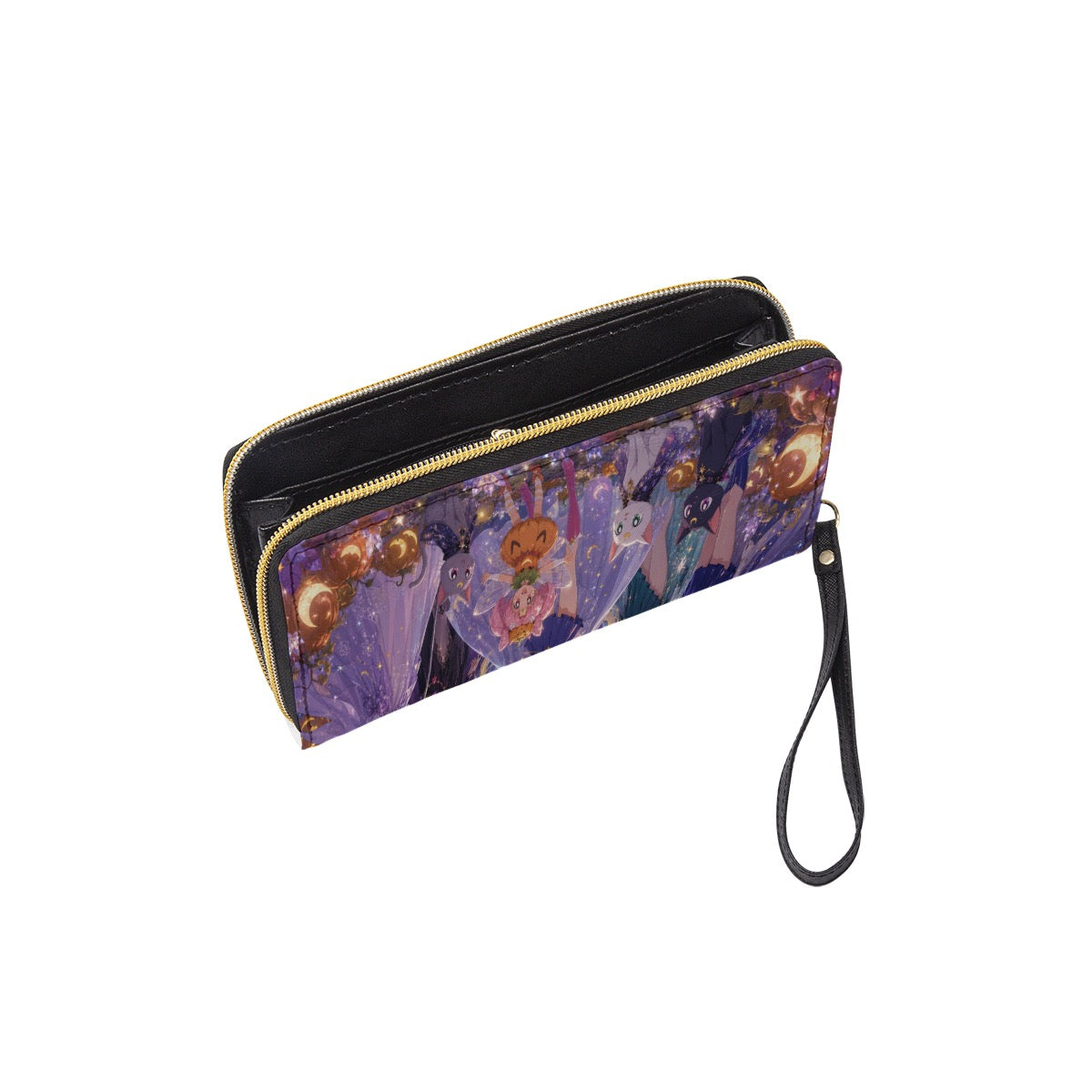 Long Wallet With Black Hand Strap