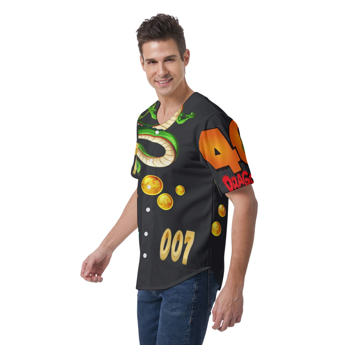 All-Over Print Men's Short Sleeve Baseball Jersey