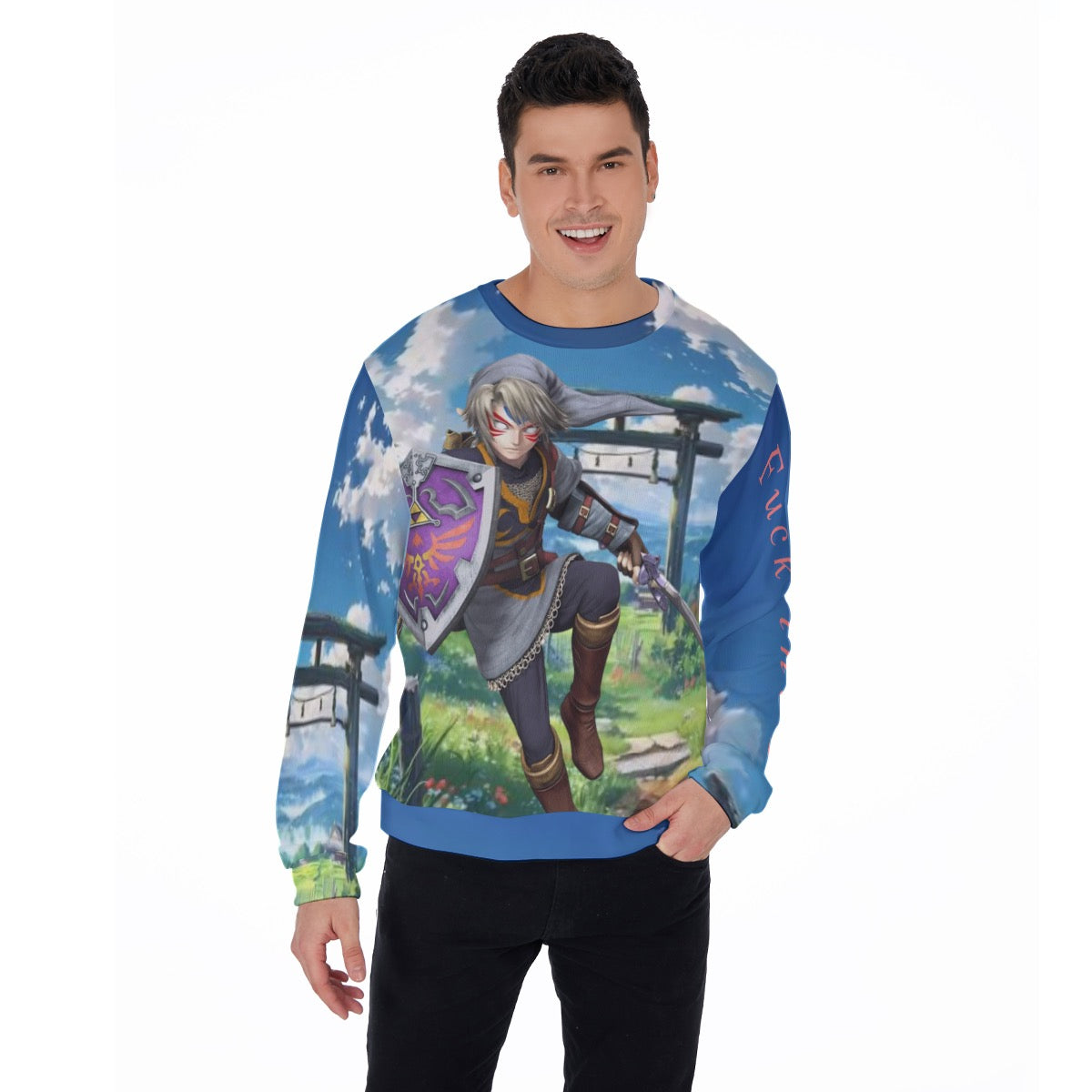 All-Over Print Men's Sweater