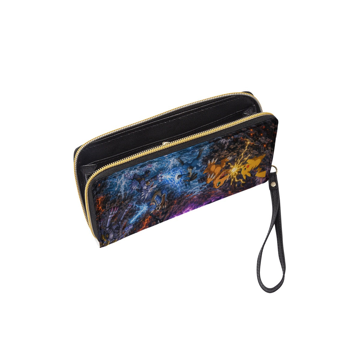 Long Wallet With Black Hand Strap
