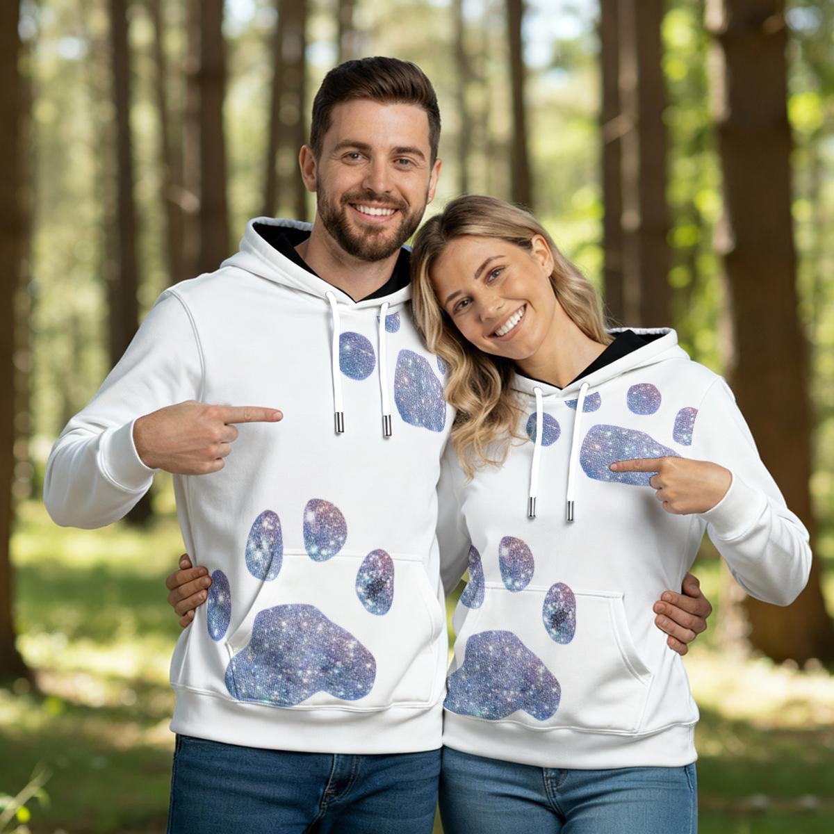 All-Over Print Men's Thicken Pullover Hoodie