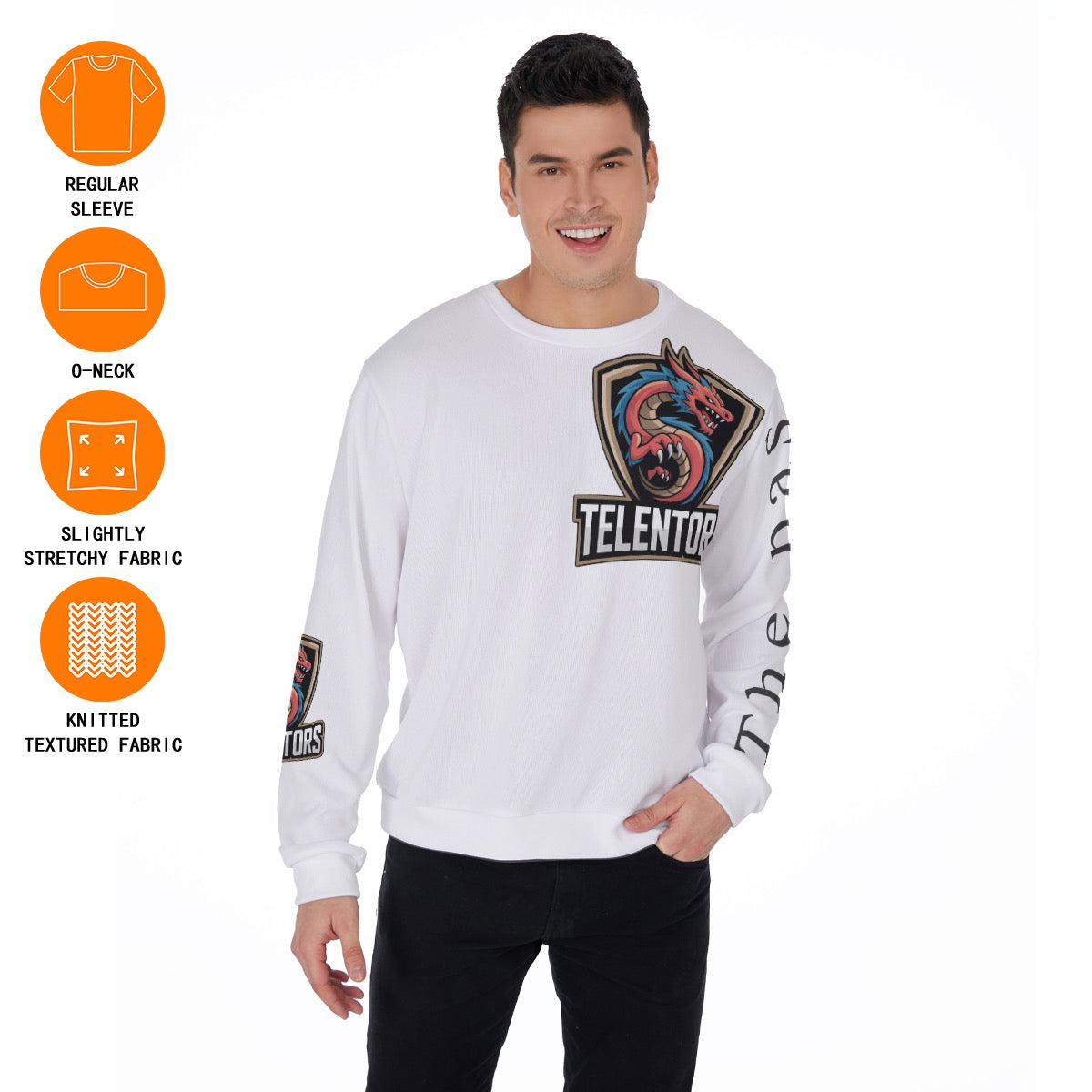 All-Over Print Men's Sweater