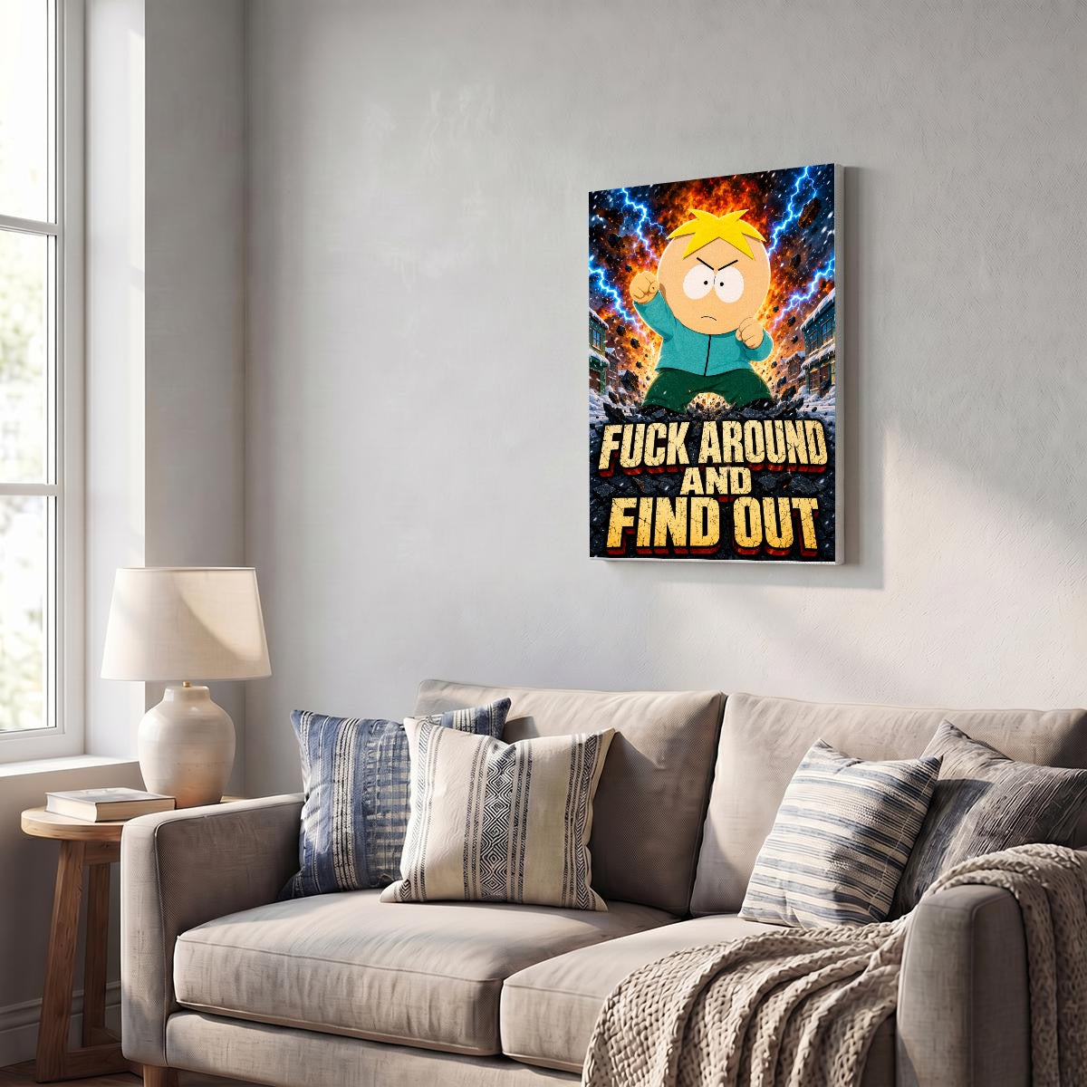 Vertical Framed Canvas Wall Art Printed in Canada