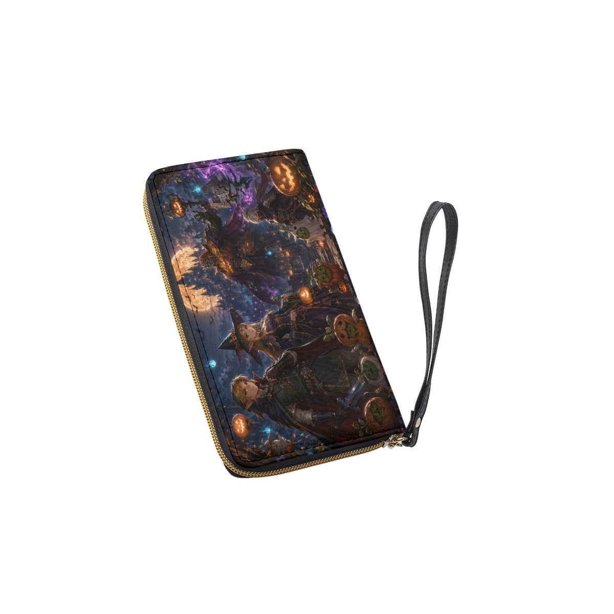 Long Wallet With Black Hand Strap