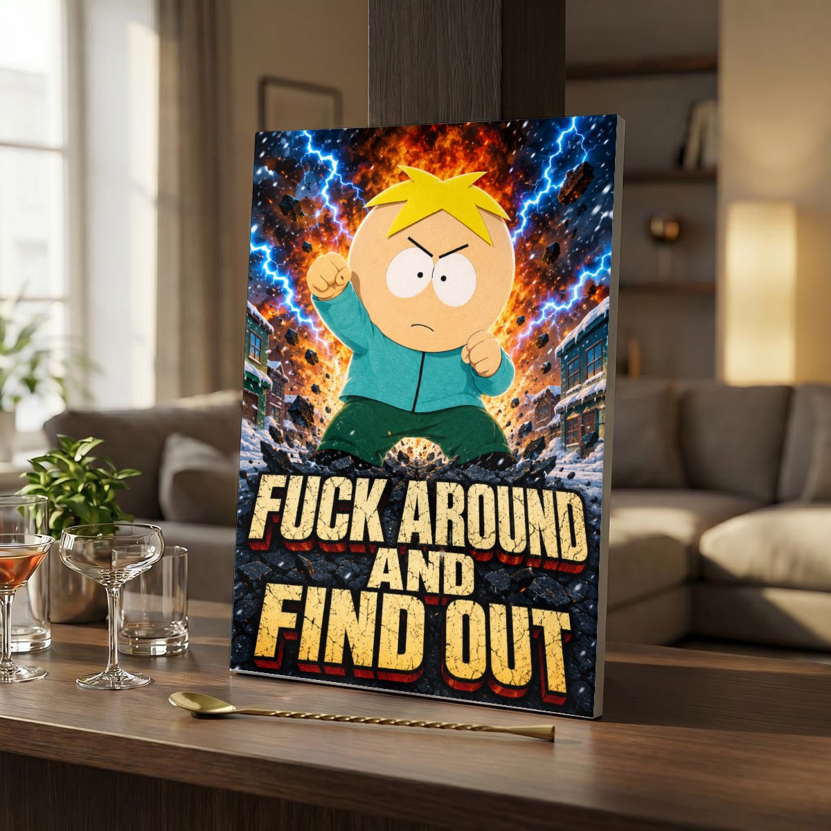 Vertical Framed Canvas Wall Art Printed in Canada