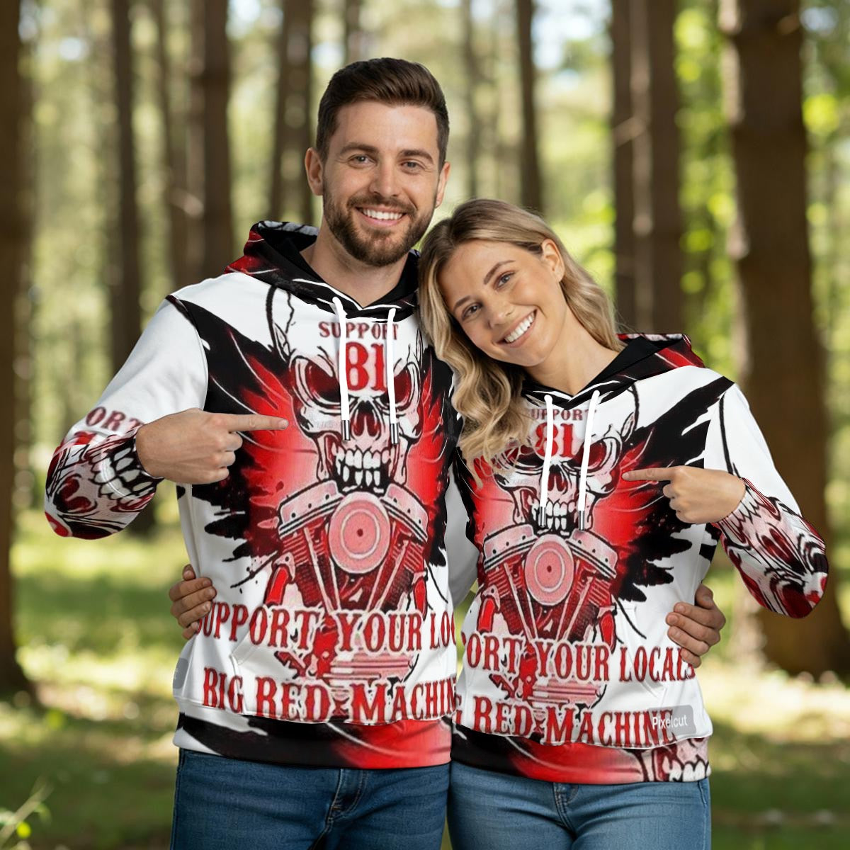 All-Over Print Men's Thicken Pullover Hoodie