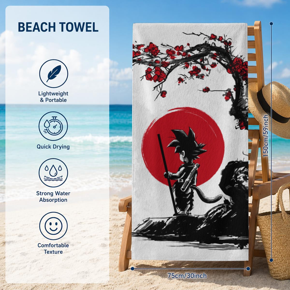 Adult Beach Towel  Printed in Canada|320GSM