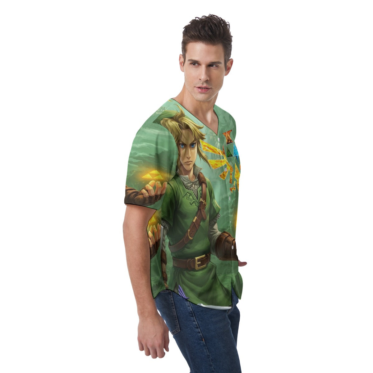 All-Over Print Men's Short Sleeve Baseball Jersey
