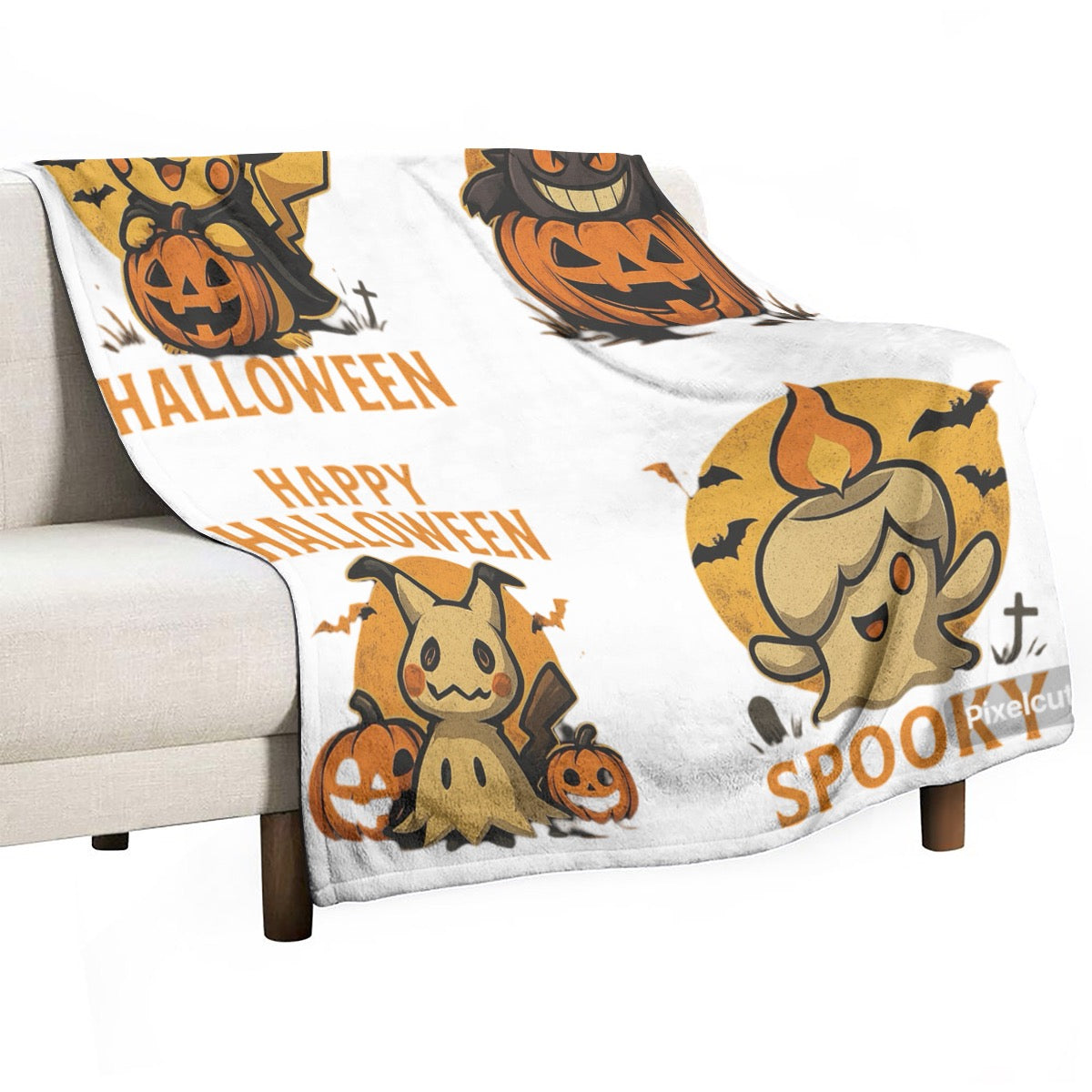 Single-Side Printing Flannel Blanket