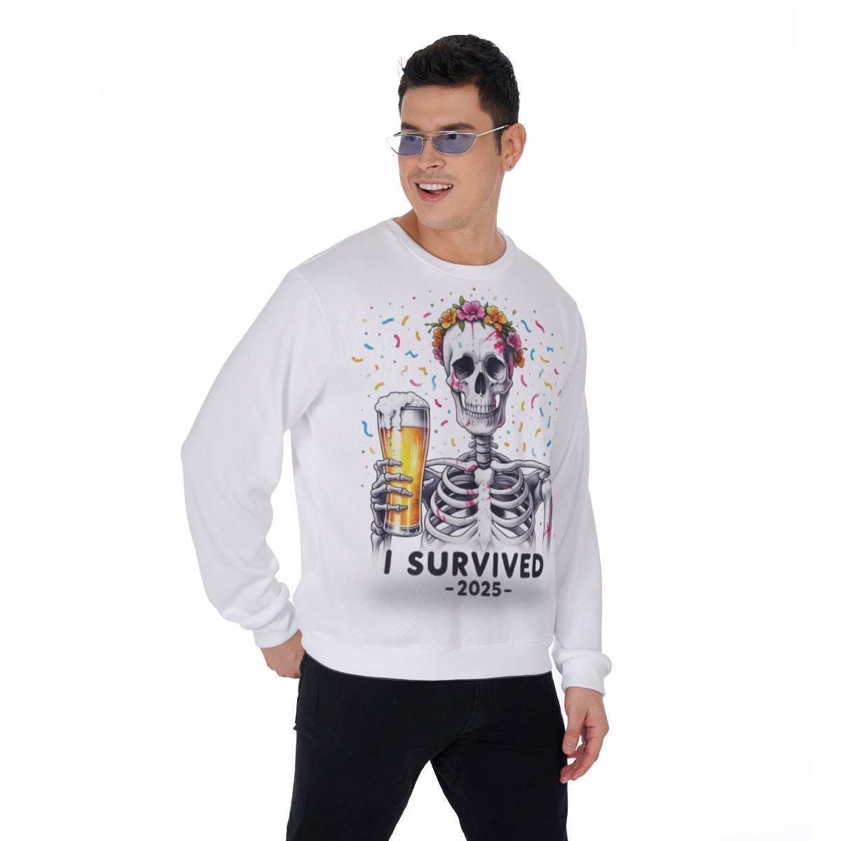 All-Over Print Men's Thicken Sweater