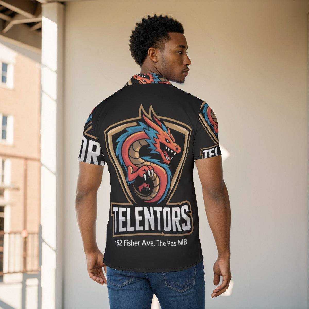 All-Over Print Men's Shirt