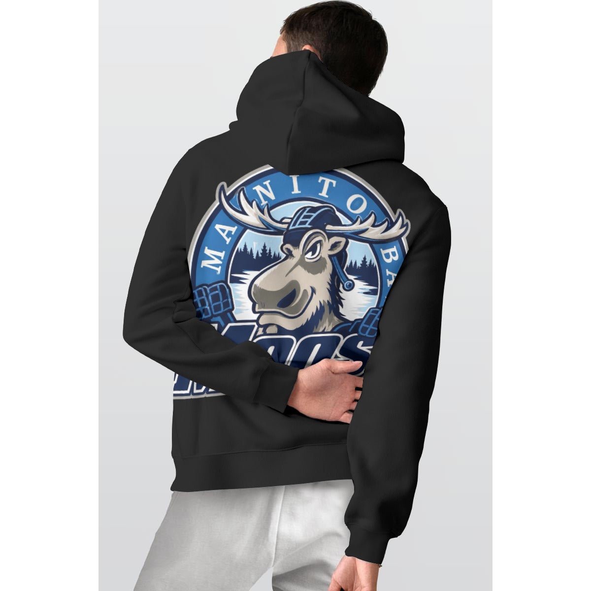 All-Over Print Men's Thicken Pullover Hoodie