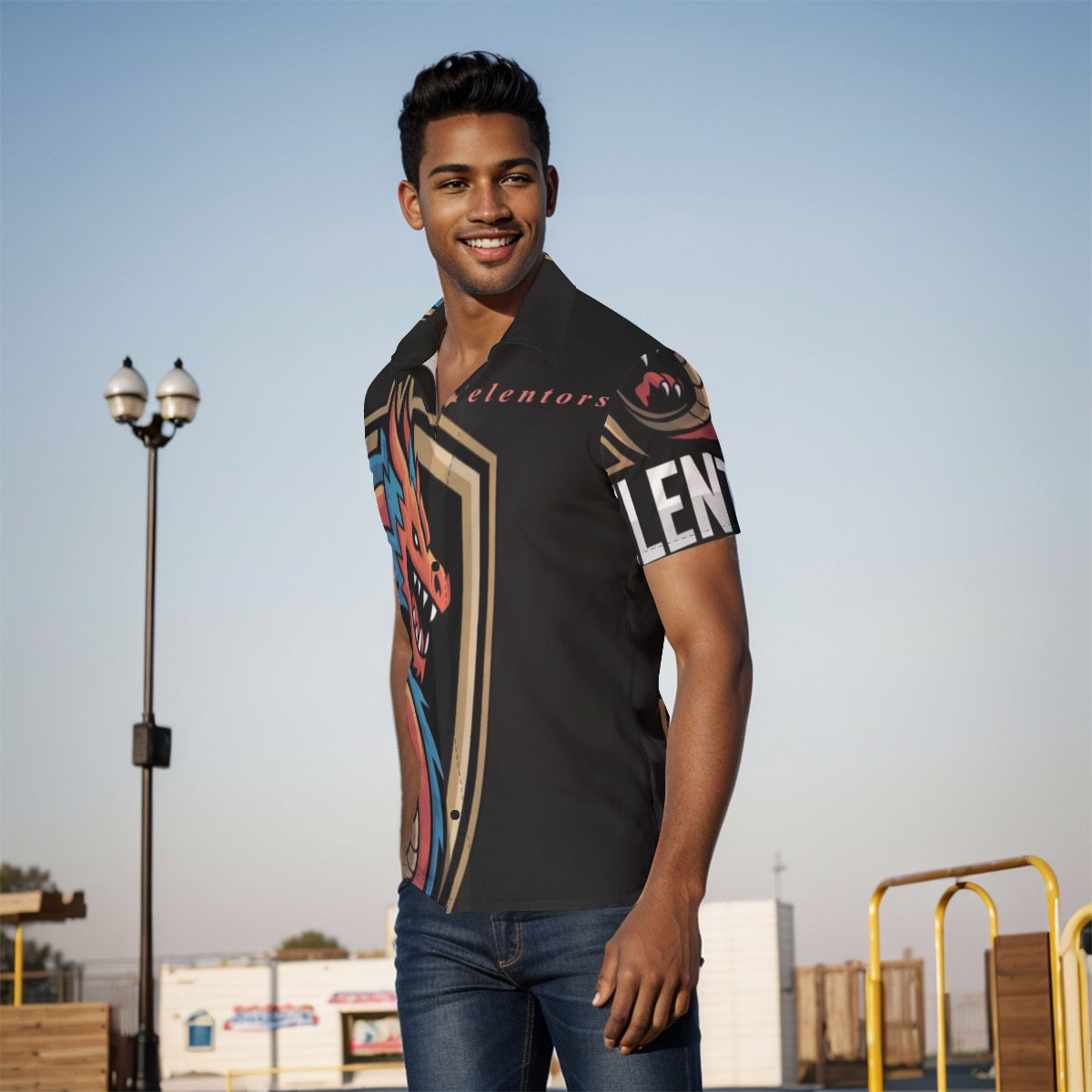 All-Over Print Men's Shirt