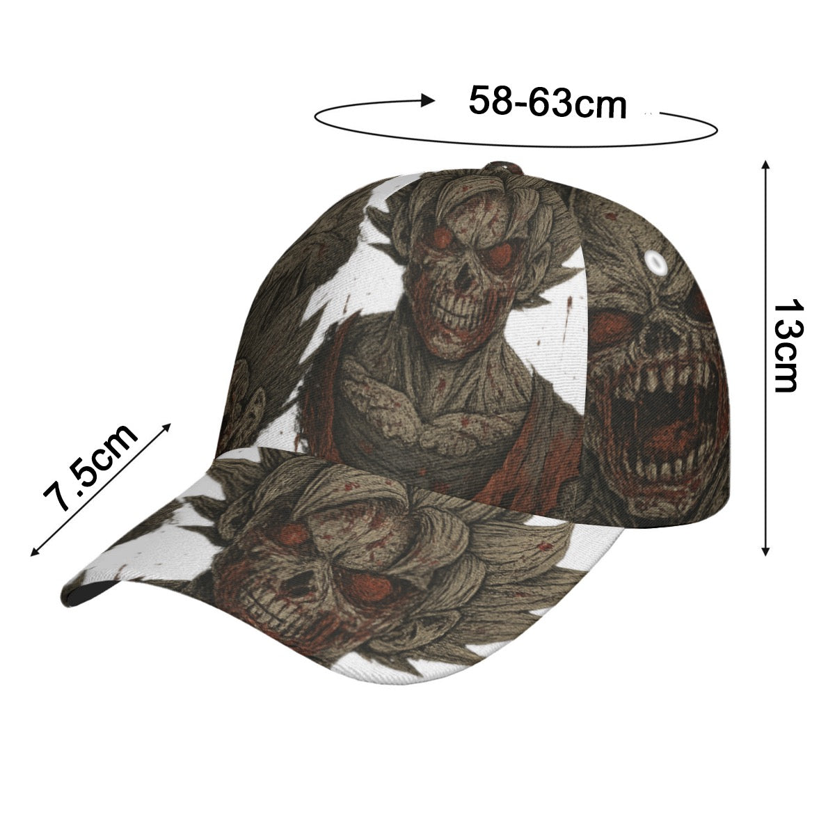 All-Over Print Peaked Cap