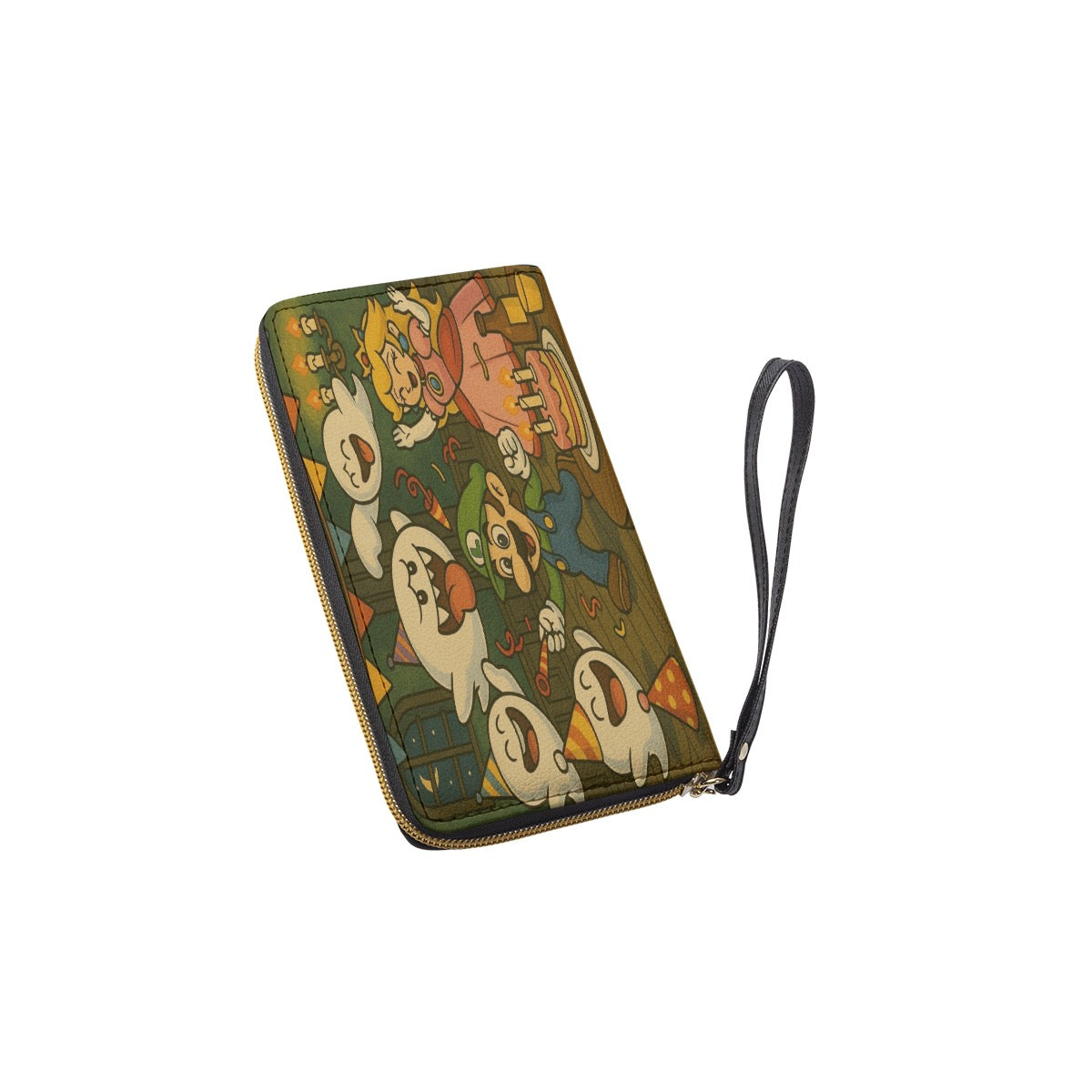 Long Wallet With Black Hand Strap