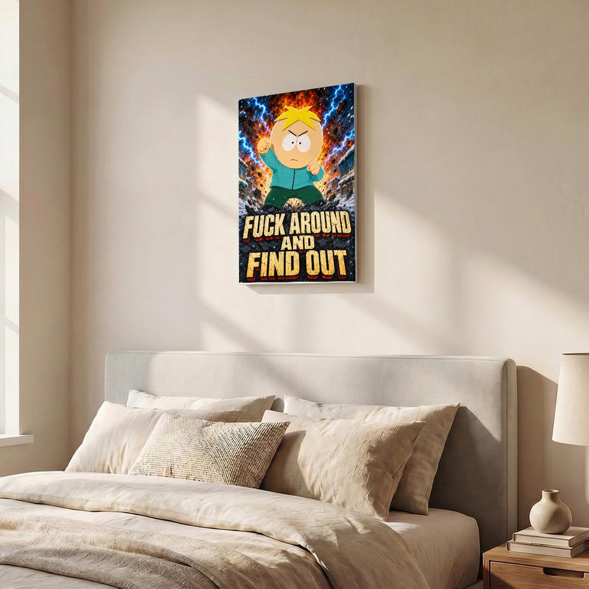 Vertical Framed Canvas Wall Art Printed in Canada