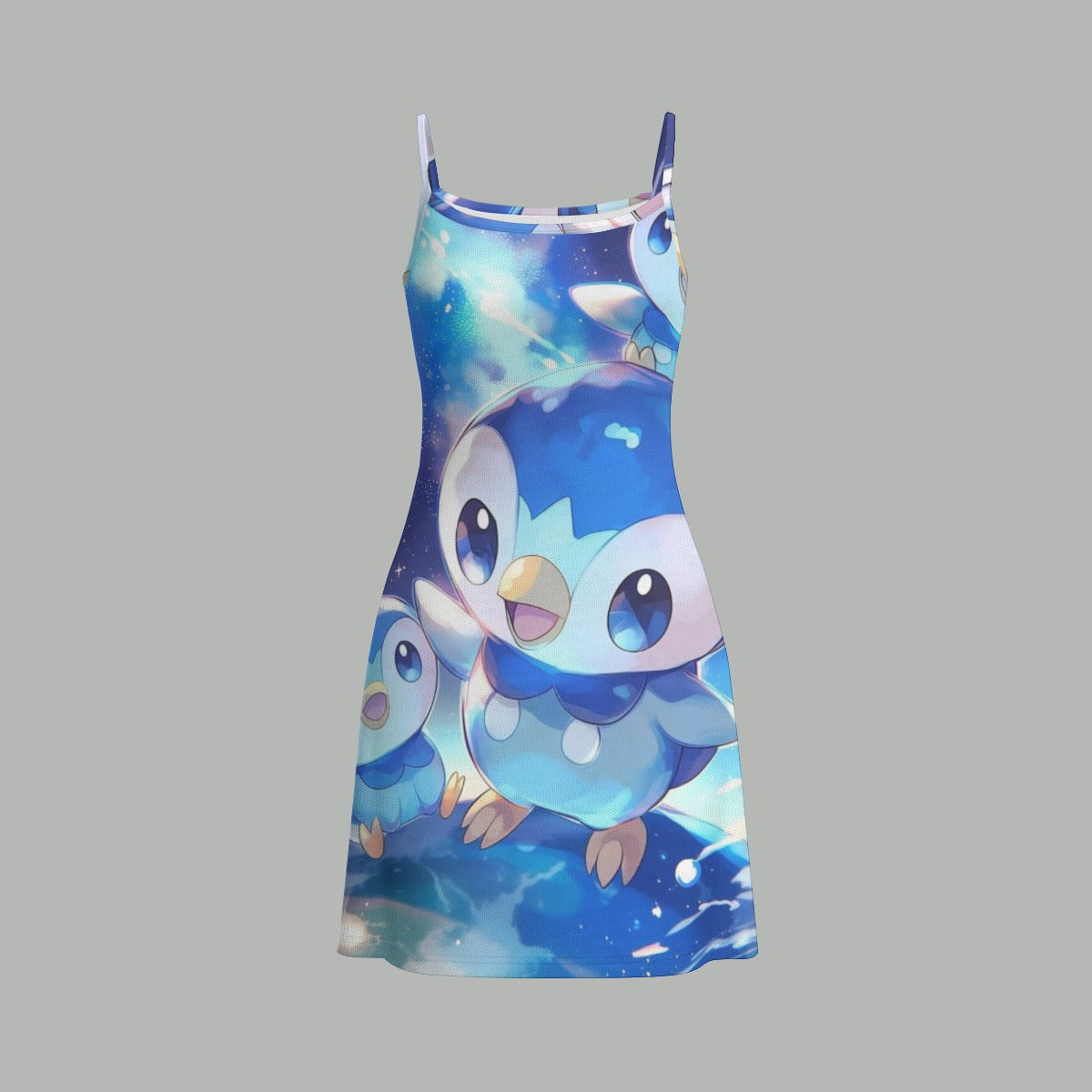 All-Over Print Women's Double-Layer Mesh Dress