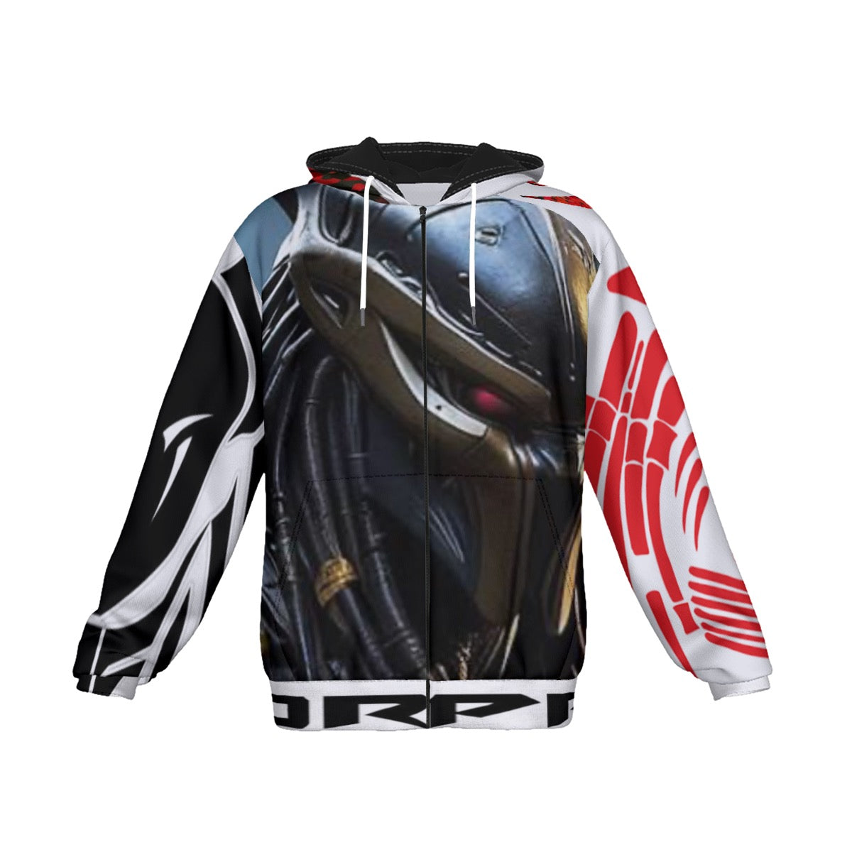 All-Over Print Men's Heavy Fleece Zip Up Hoodie
