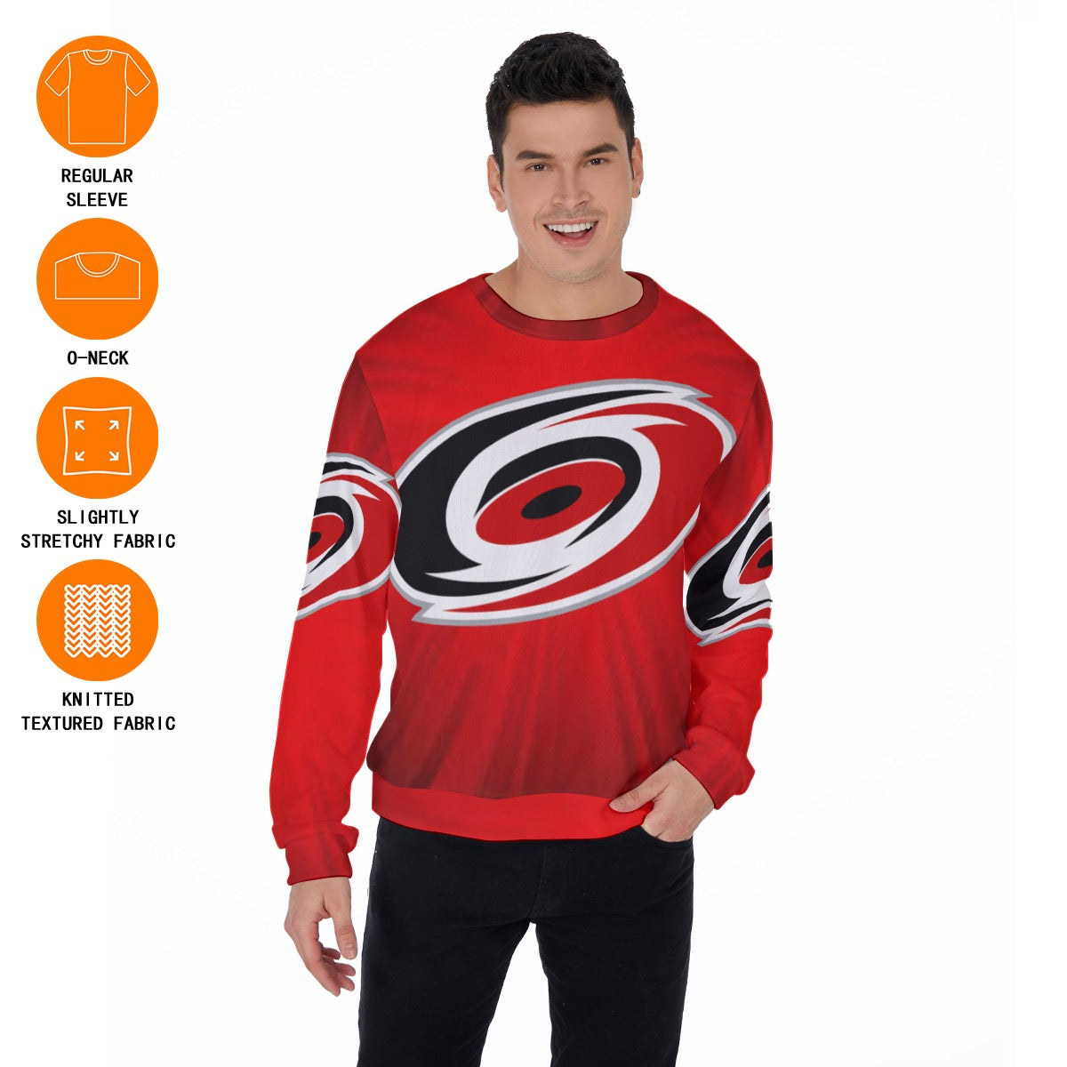 All-Over Print Men's Thicken Sweater
