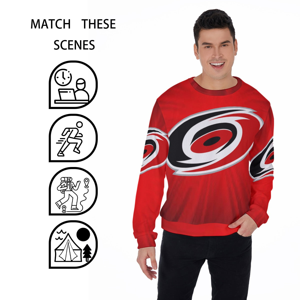 All-Over Print Men's Thicken Sweater