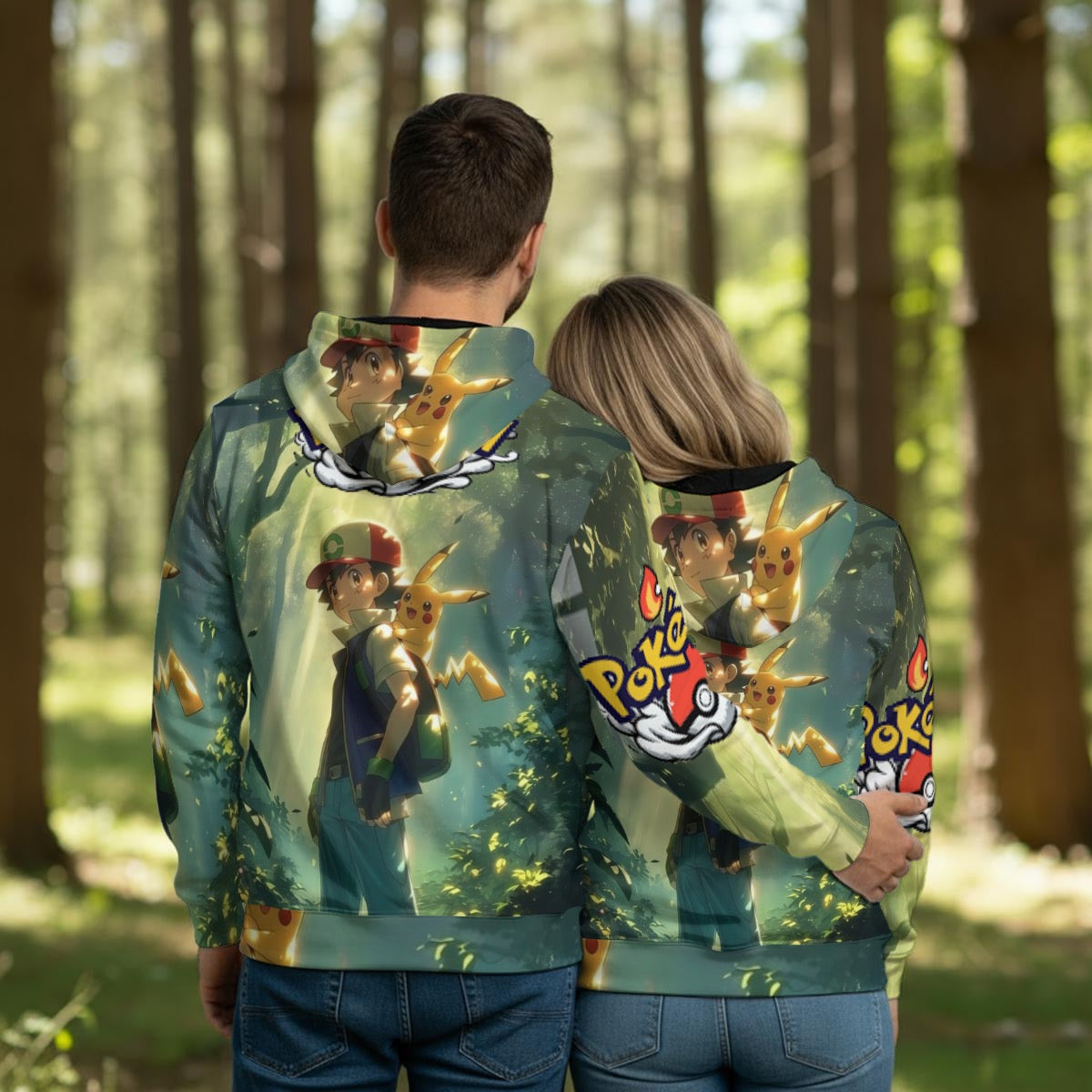 All-Over Print Men's Thicken Pullover Hoodie