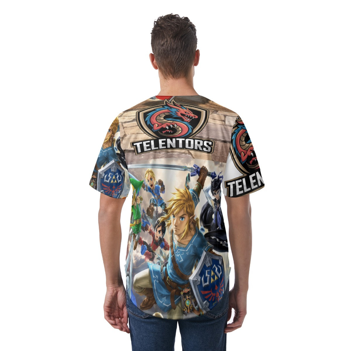 All-Over Print Men's Short Sleeve Baseball Jersey