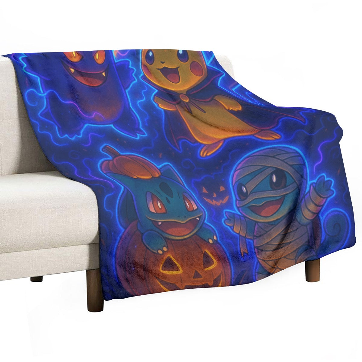 Single-Side Printing Flannel Blanket