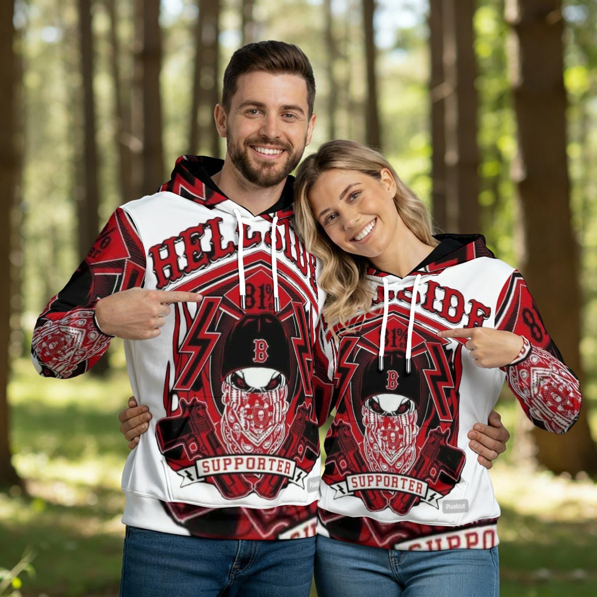 All-Over Print Men's Thicken Pullover Hoodie