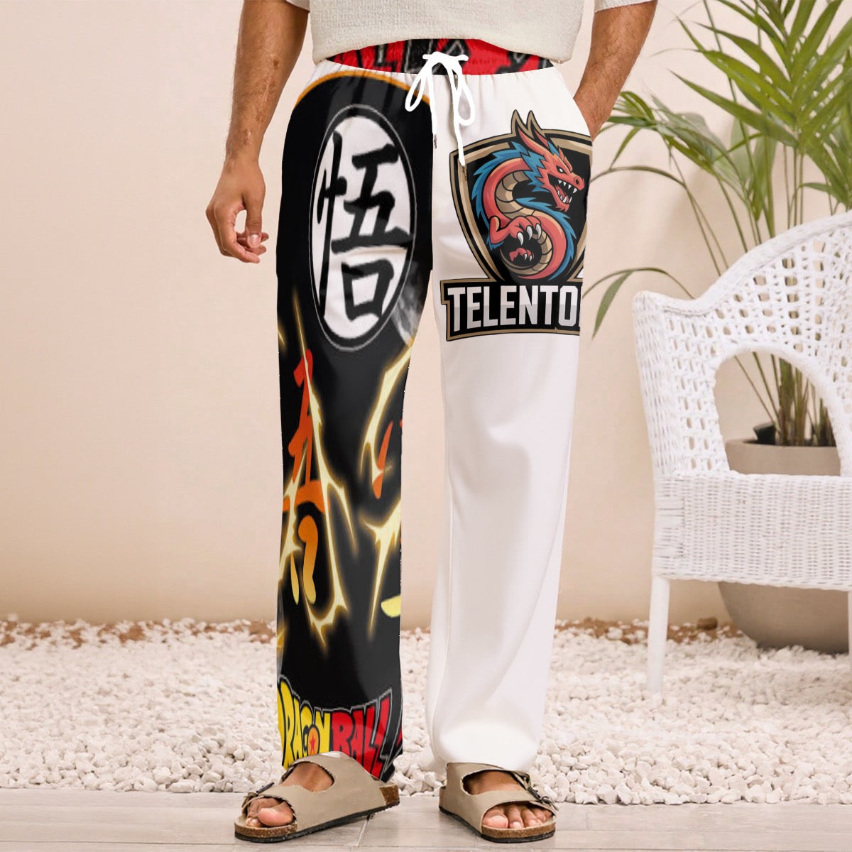 All-Over Print Men's Straight pants