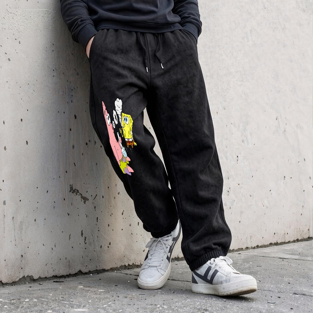 Heavyweight Fleece-Lined Washed Jogger Pants for Men|355GSM DTG