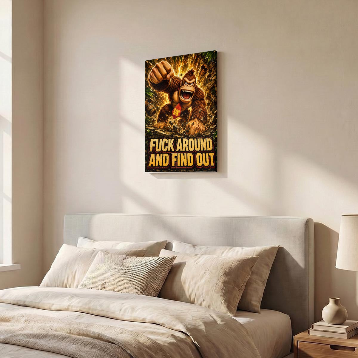 Vertical Framed Canvas Wall Art Printed in Canada