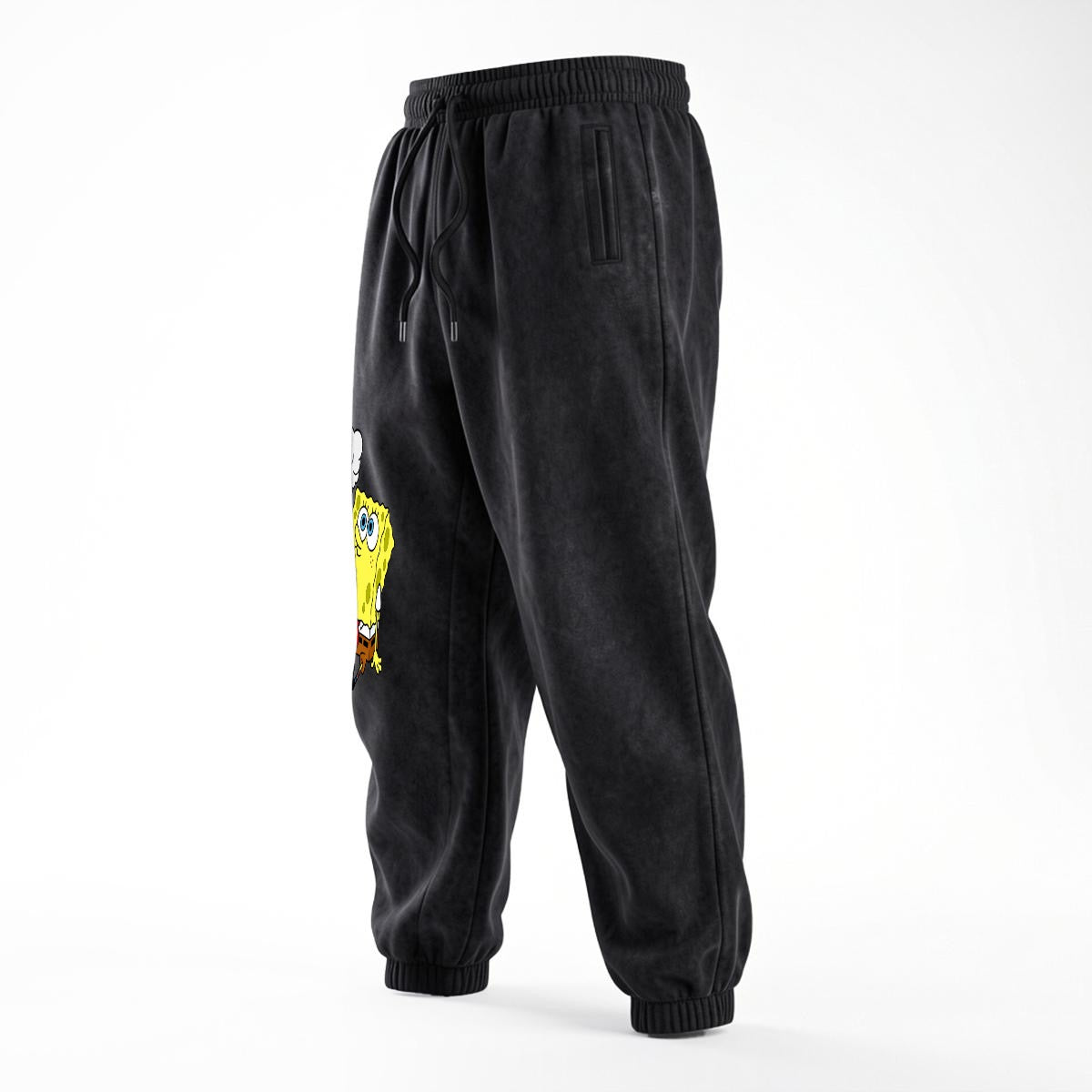 Heavyweight Fleece-Lined Washed Jogger Pants for Men|355GSM DTG