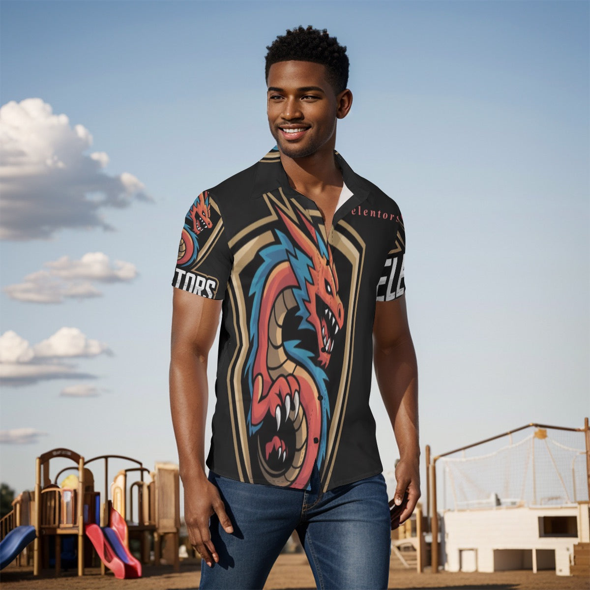 All-Over Print Men's Shirt
