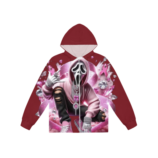 All-Over Print Women's No Pocket Zip Hoodie