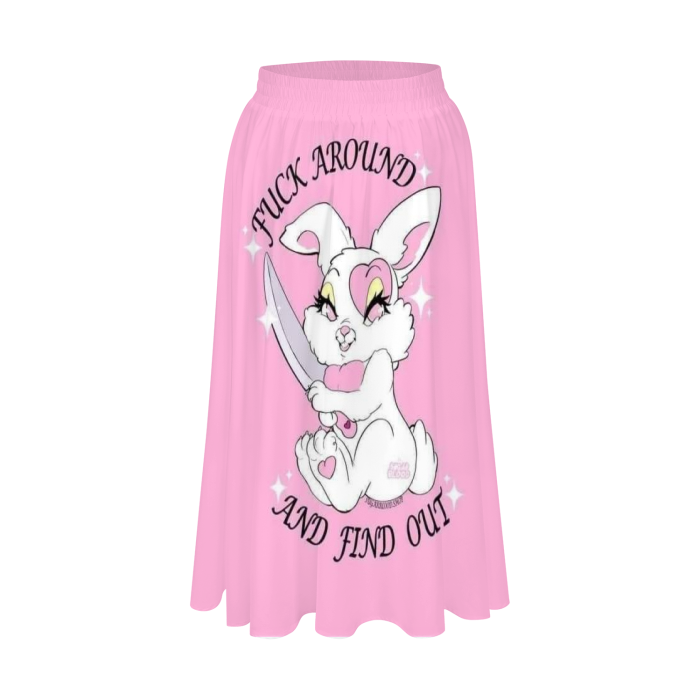 All-Over Print Women's Flared Midi Skirt